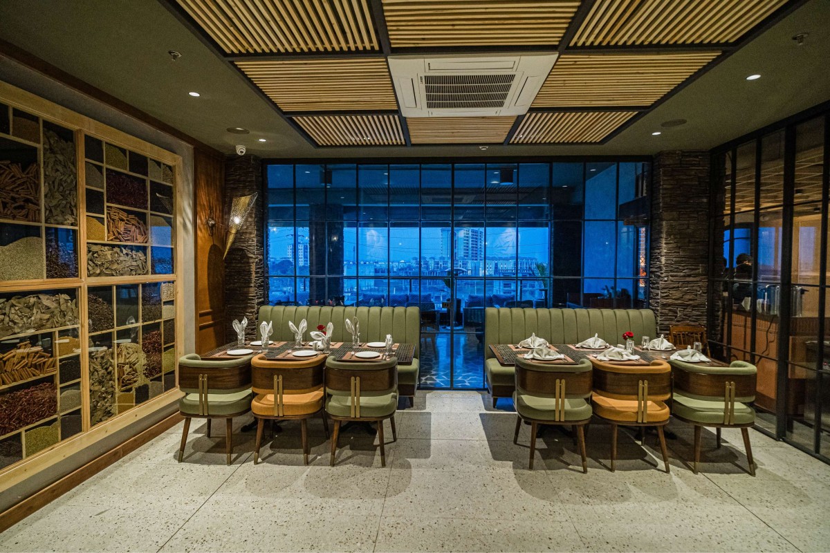 Private zone of Swagath Restaurant & Bar by The Architects Collaborative