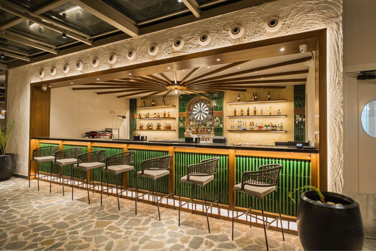 Serving station of Swagath Restaurant & Bar by The Architects Collaborative