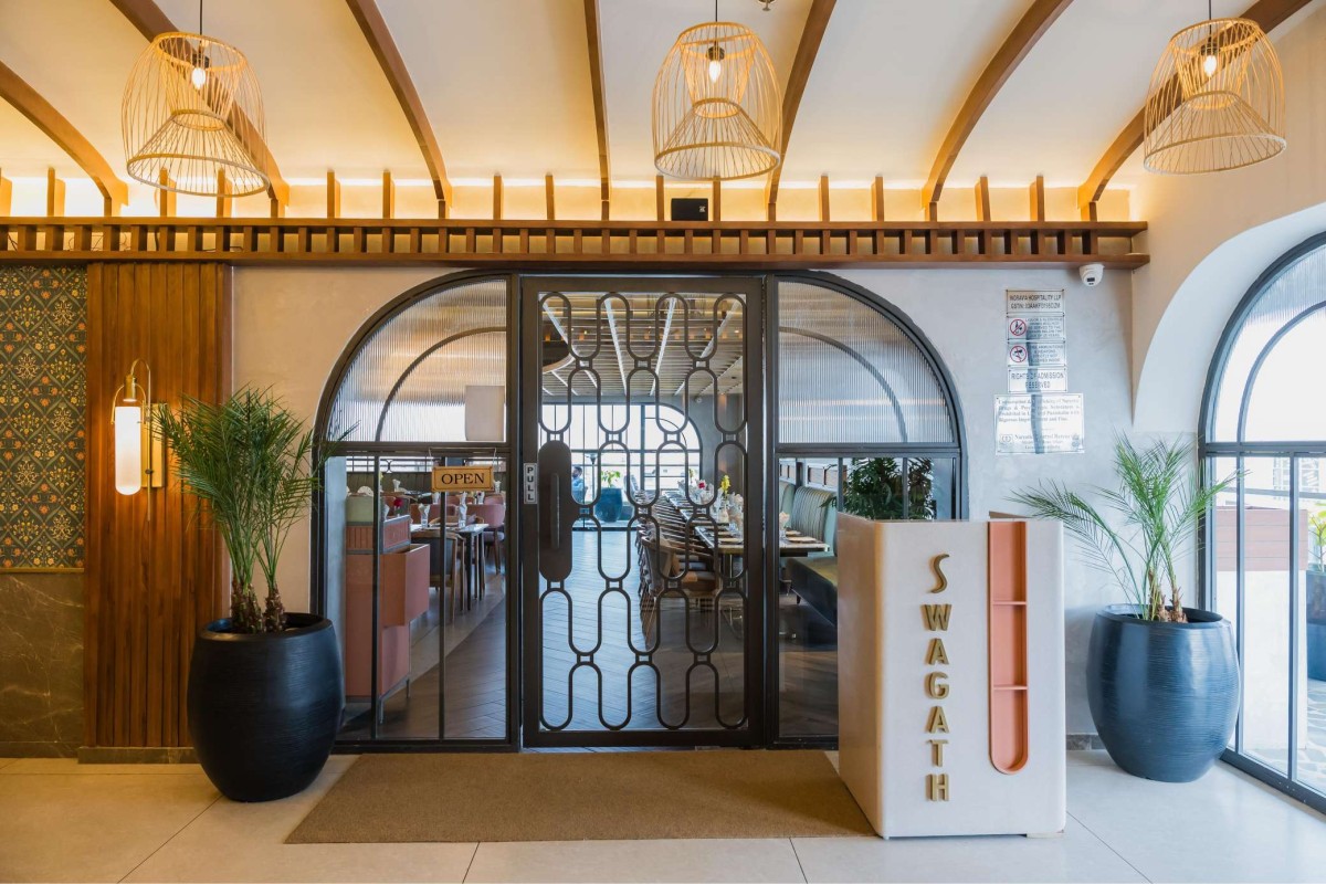 Entry of Swagath Restaurant & Bar by The Architects Collaborative