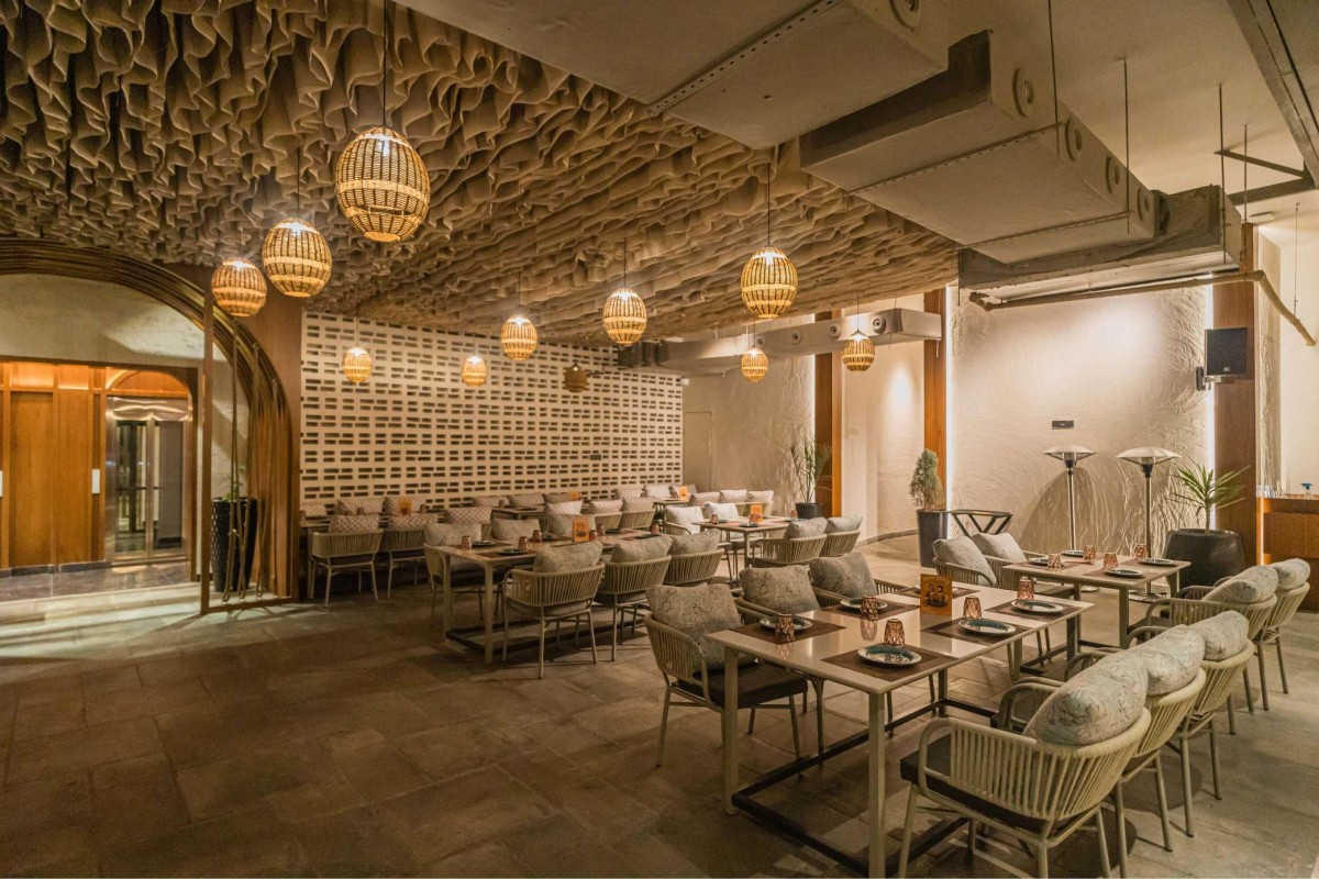 Roof Top Formal dining of Swagath Restaurant & Bar by The Architects Collaborative