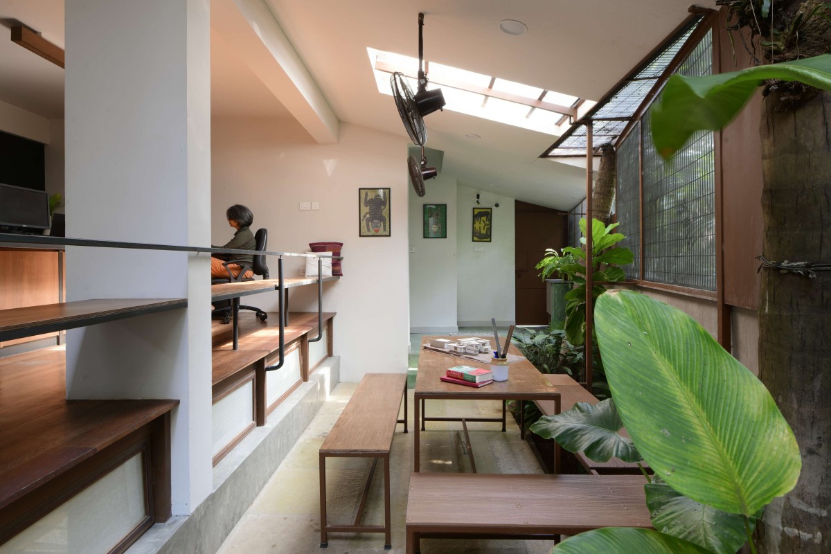 Dine-in area of Common Ground Studio by Common Ground Architecture