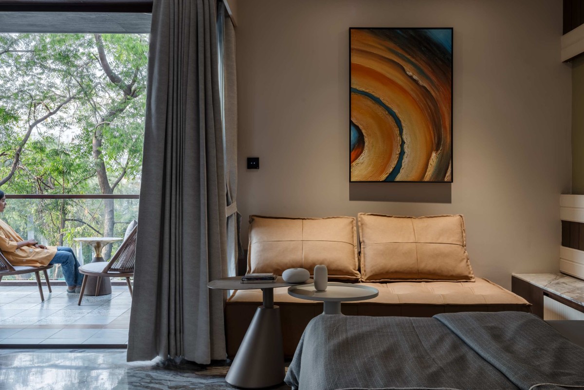 Master Bedroom 2 of Green Serene House by Manoj Patel Design Studio