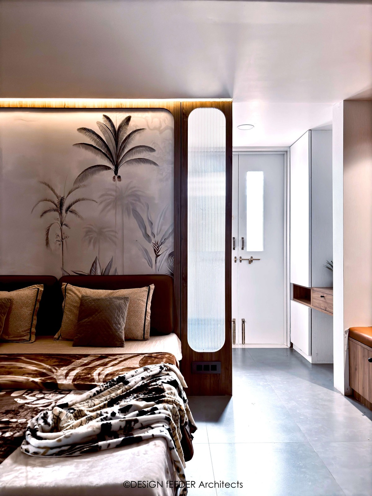 Bedroom 3 of Saksham by DESiGN fEEDER Architects