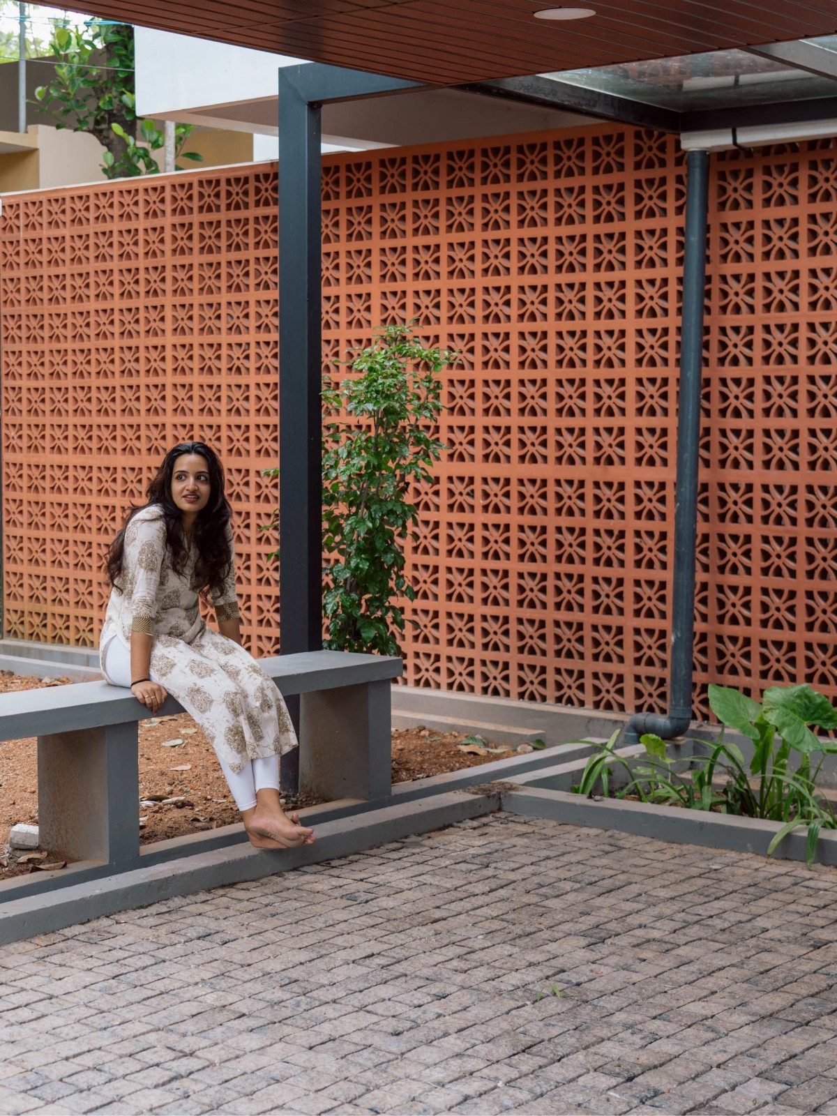 Outdoor court of Kanavil by ARK Architecture Studio