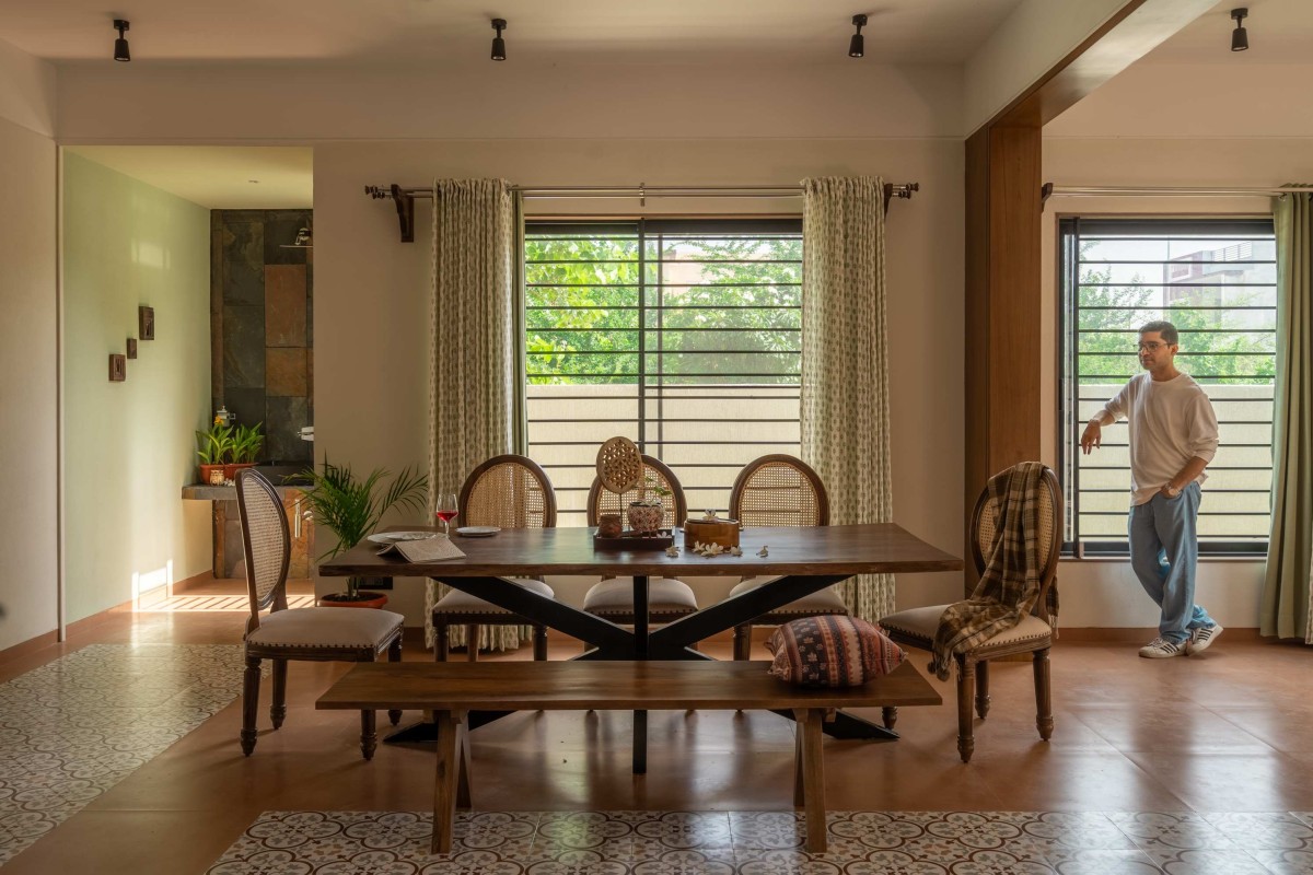 Dining of Aangan by Avnish Singh Design Studio