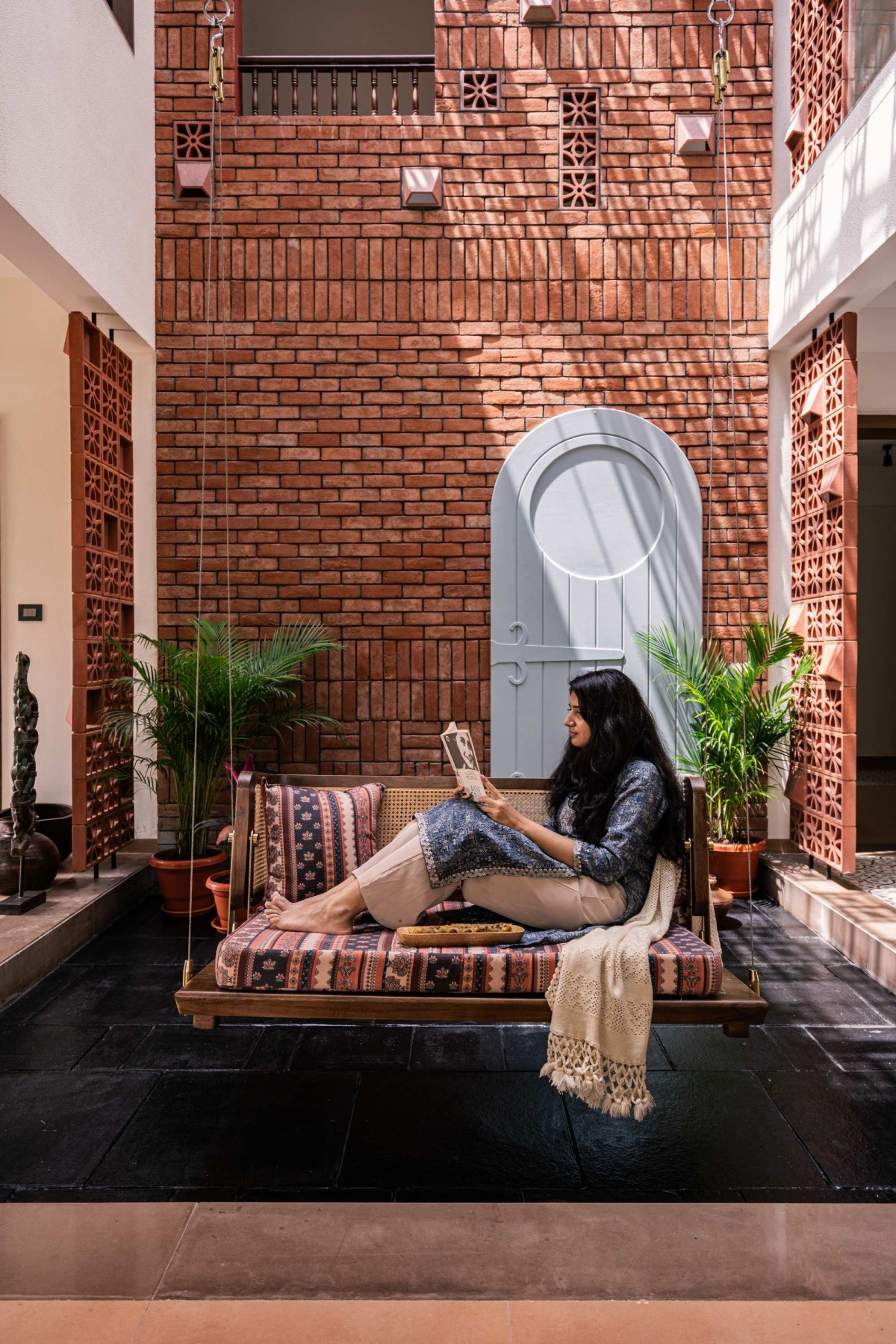 Central Courtyard of Aangan by Avnish Singh Design Studio