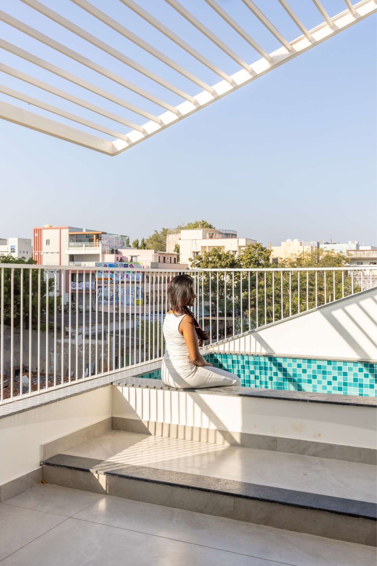 Terrace of Arjun Residence by Studio8055