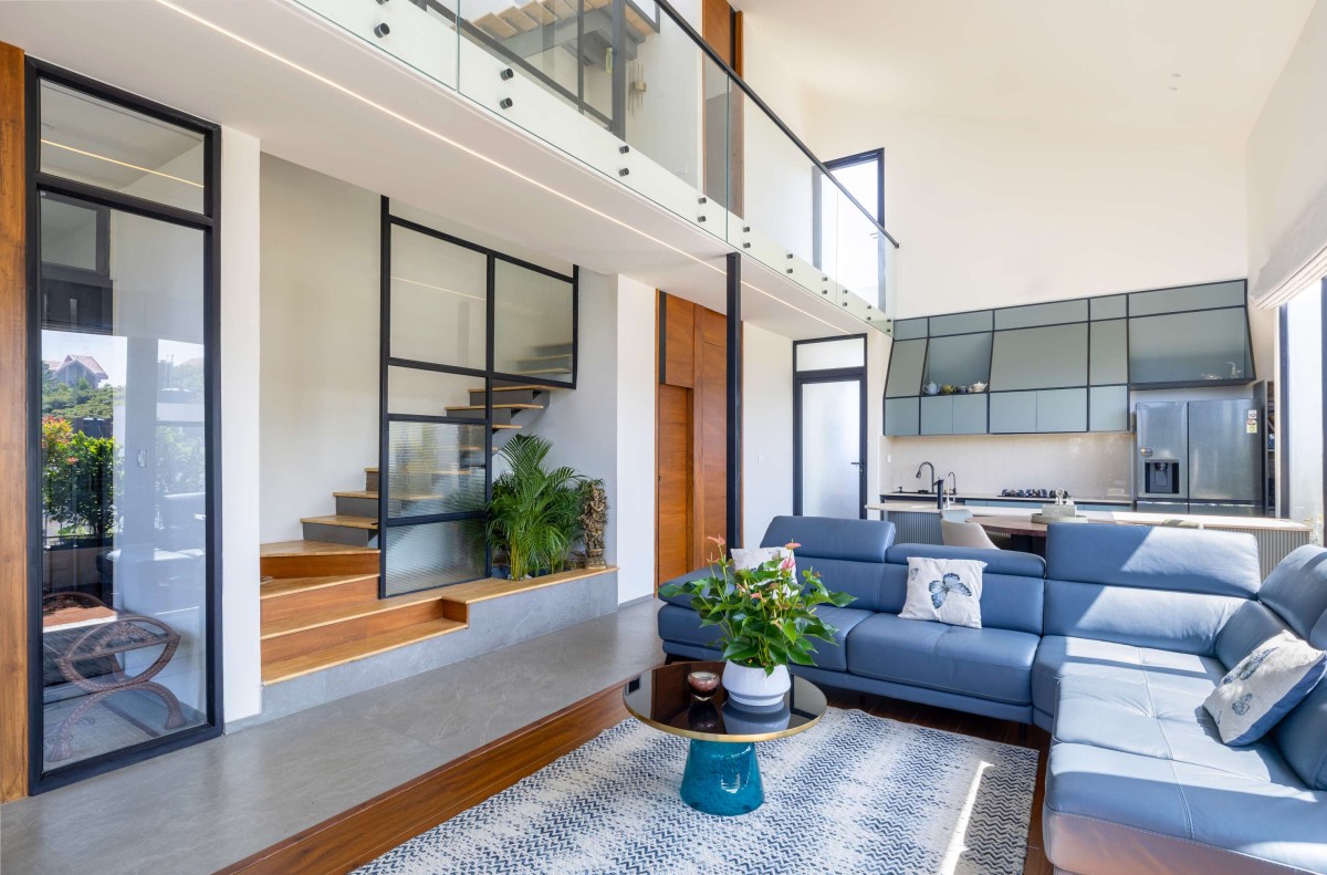 Living room of Preset House by iha Architecture