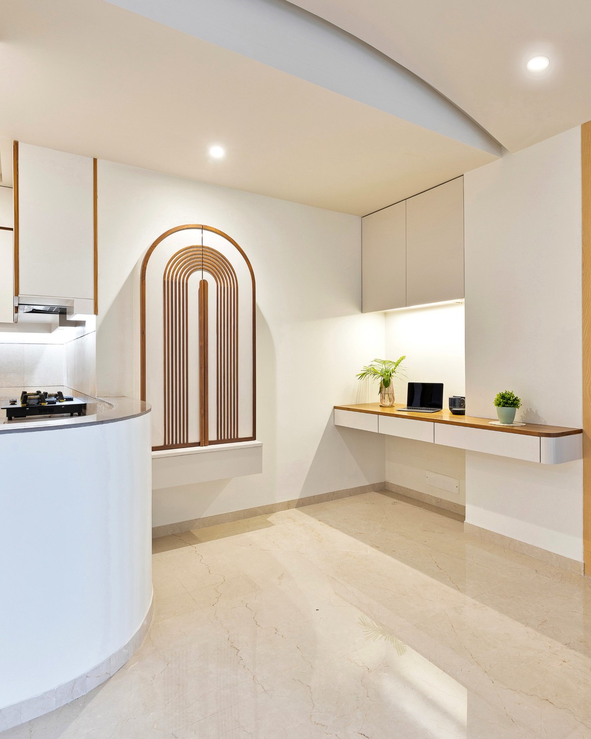 Study or Work Area of Apartment B-1304 by Studio 4000