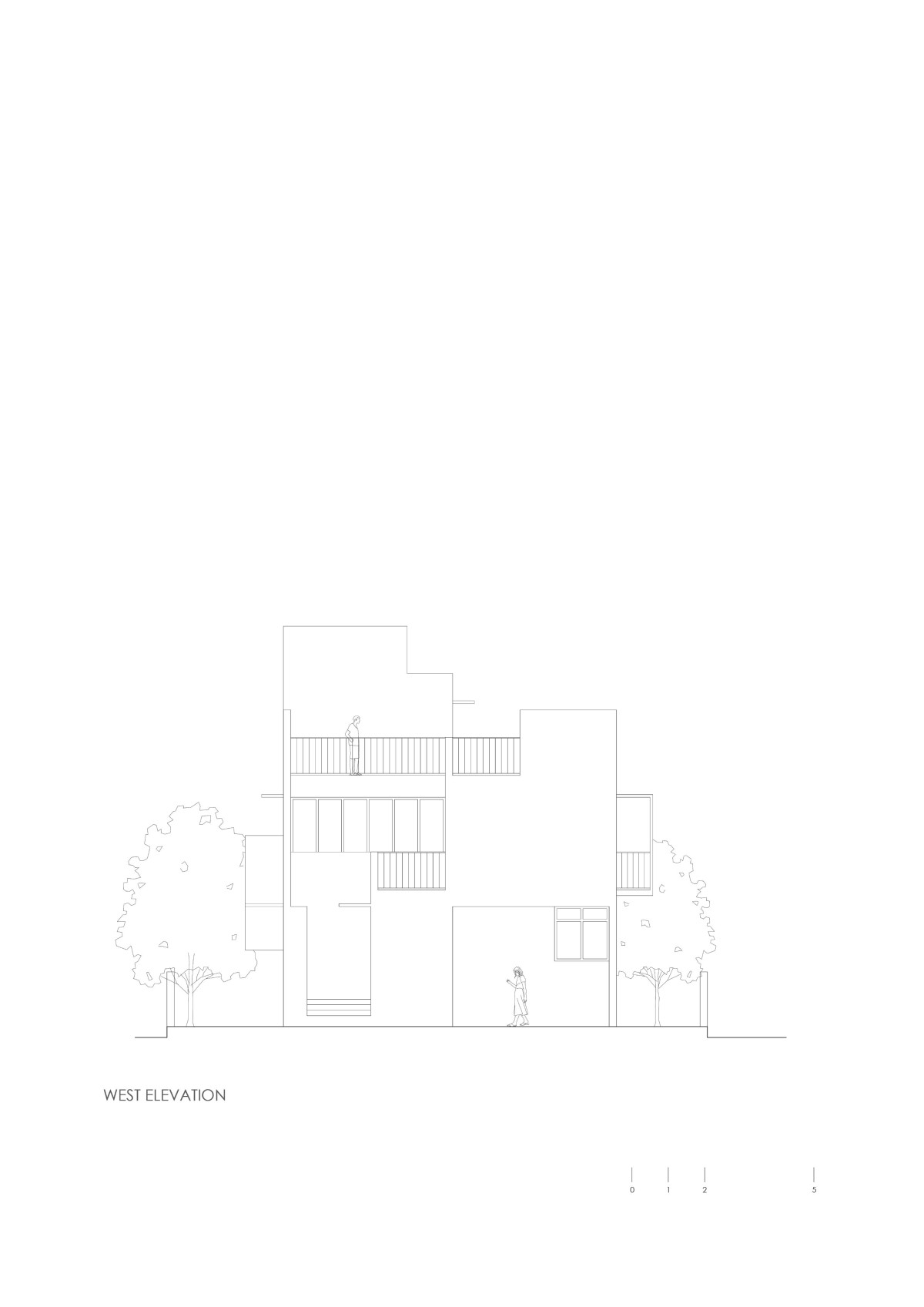 West elevation of The Enfold by Studio Biosis