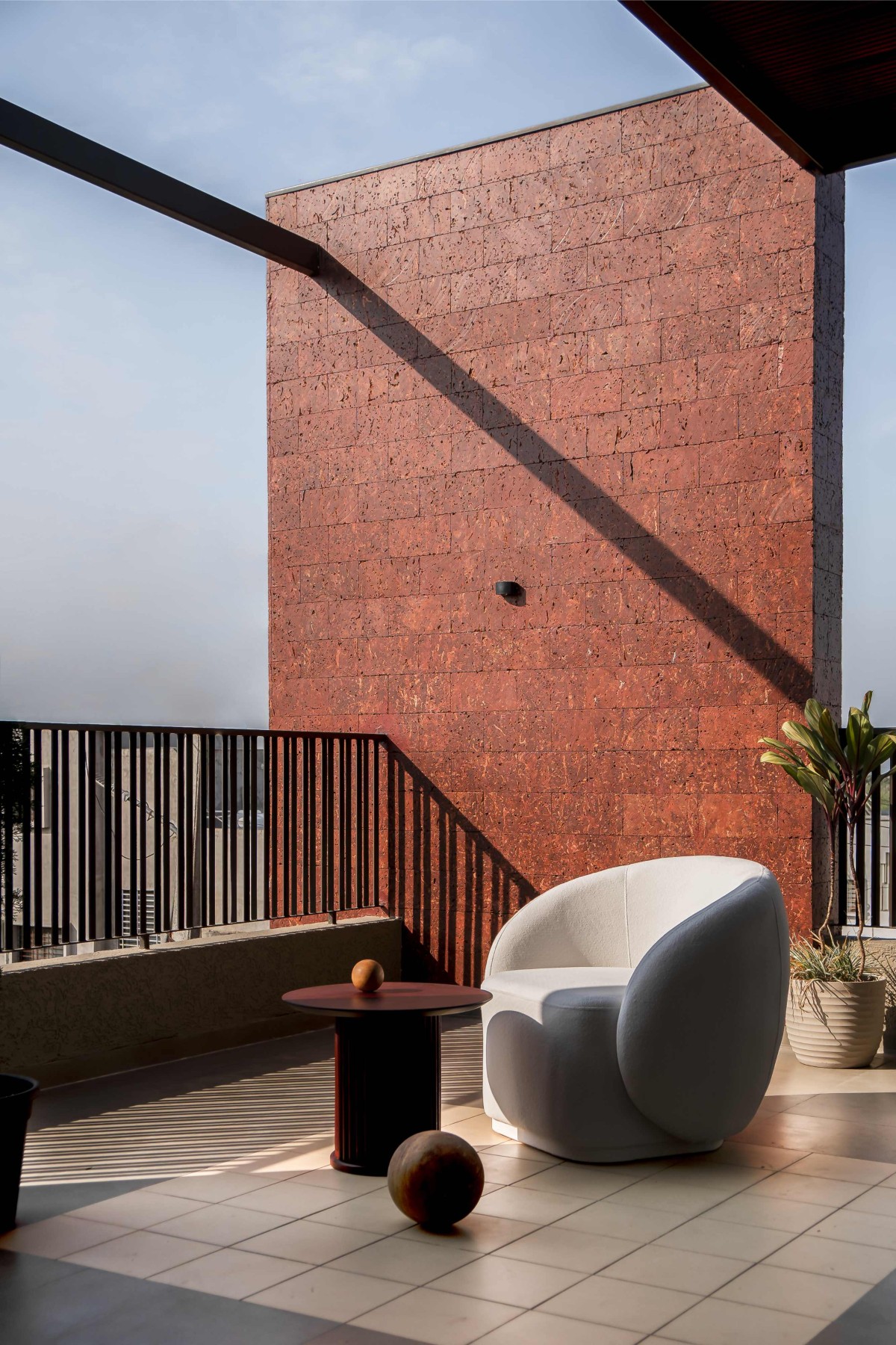 Terrace of Red House by Vishwakarma