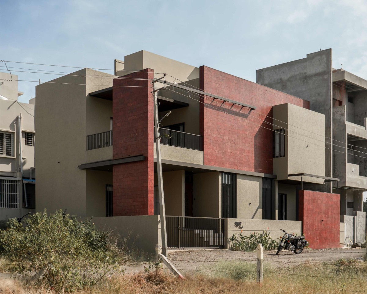 Exterior view of Red House by Vishwakarma