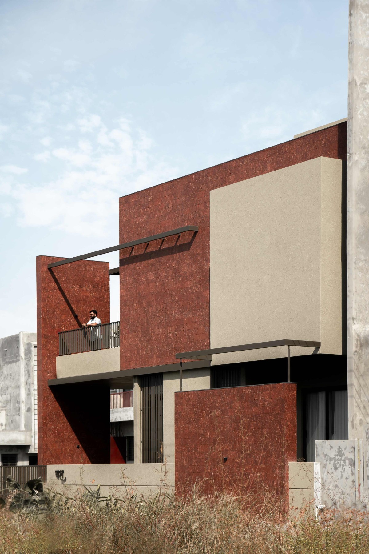 Exterior view of Red House by Vishwakarma