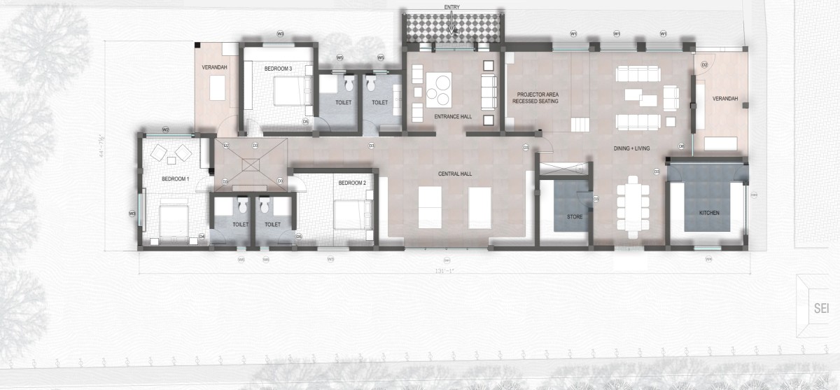 Plan of Shivaray Farms by Studio Shunya