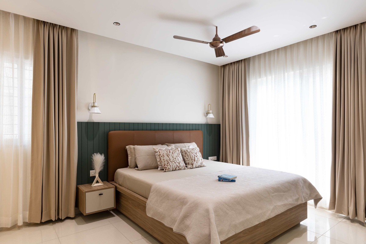 Master Bedroom of Whispers of Earth & Elegance by Elevate Interiors