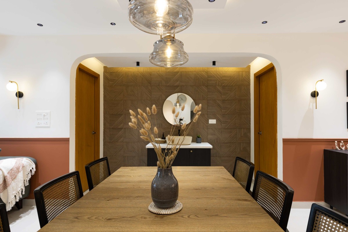 Dining of Whispers of Earth & Elegance by Elevate Interiors