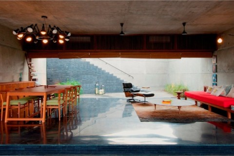 The House Cast in Liquid Stone by SPASM Design Architects