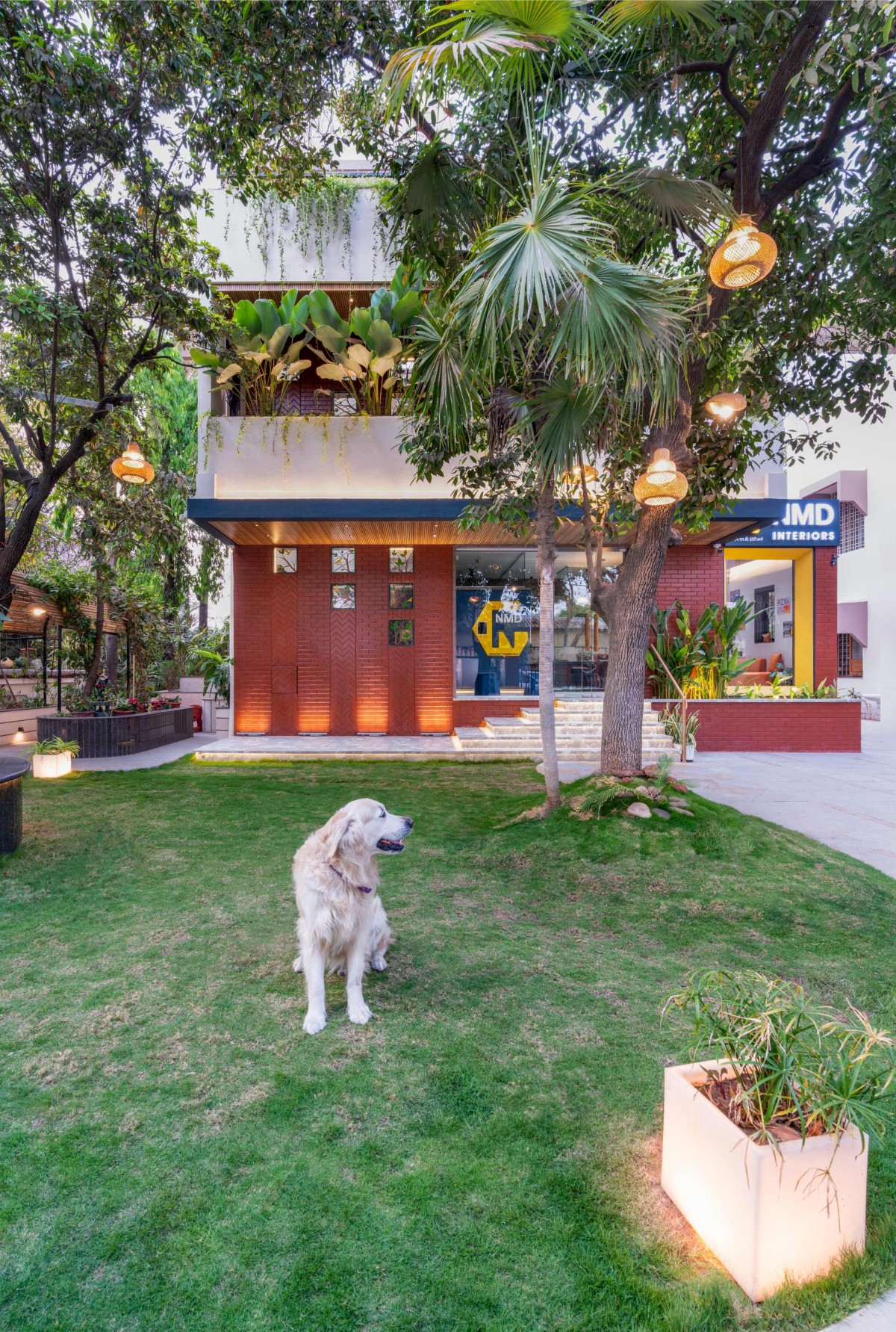 Dusk light exterior view of NMD Interiors Studio Design by NMD Interiors
