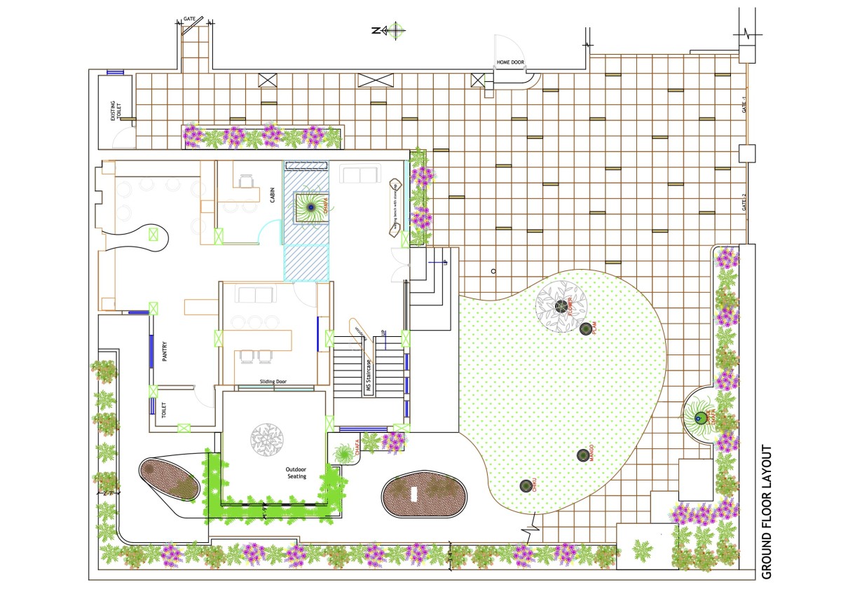 Ground floor layout of NMD Interiors Studio Design by NMD Interiors