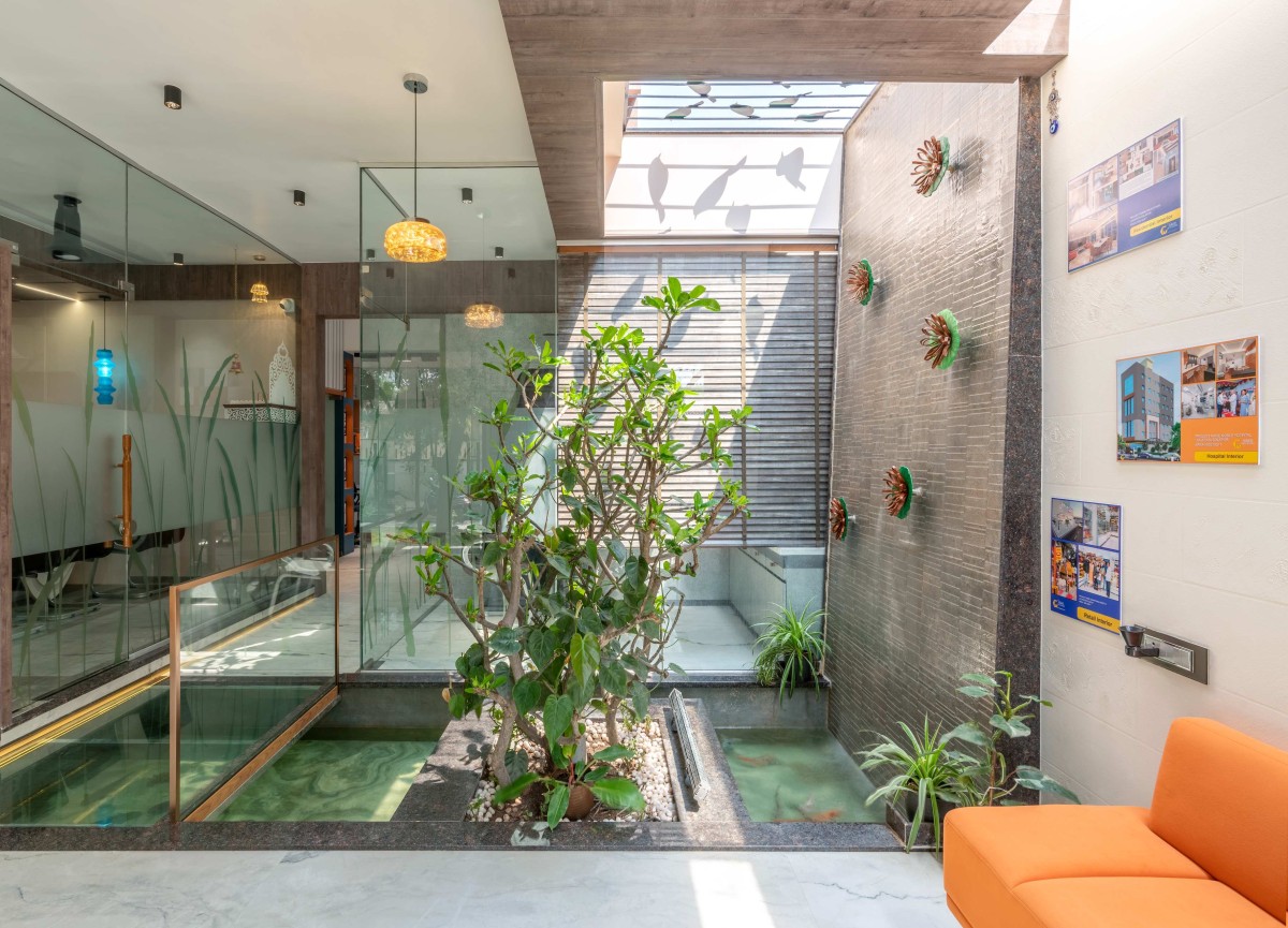 View from waiting area of NMD Interiors Studio Design by NMD Interiors
