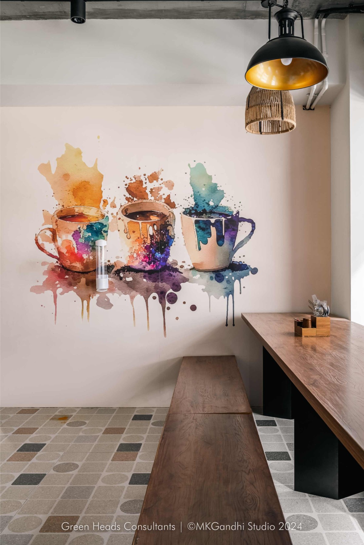 Pantry area of BYC – Book your Career by Green Heads Consultants LLP