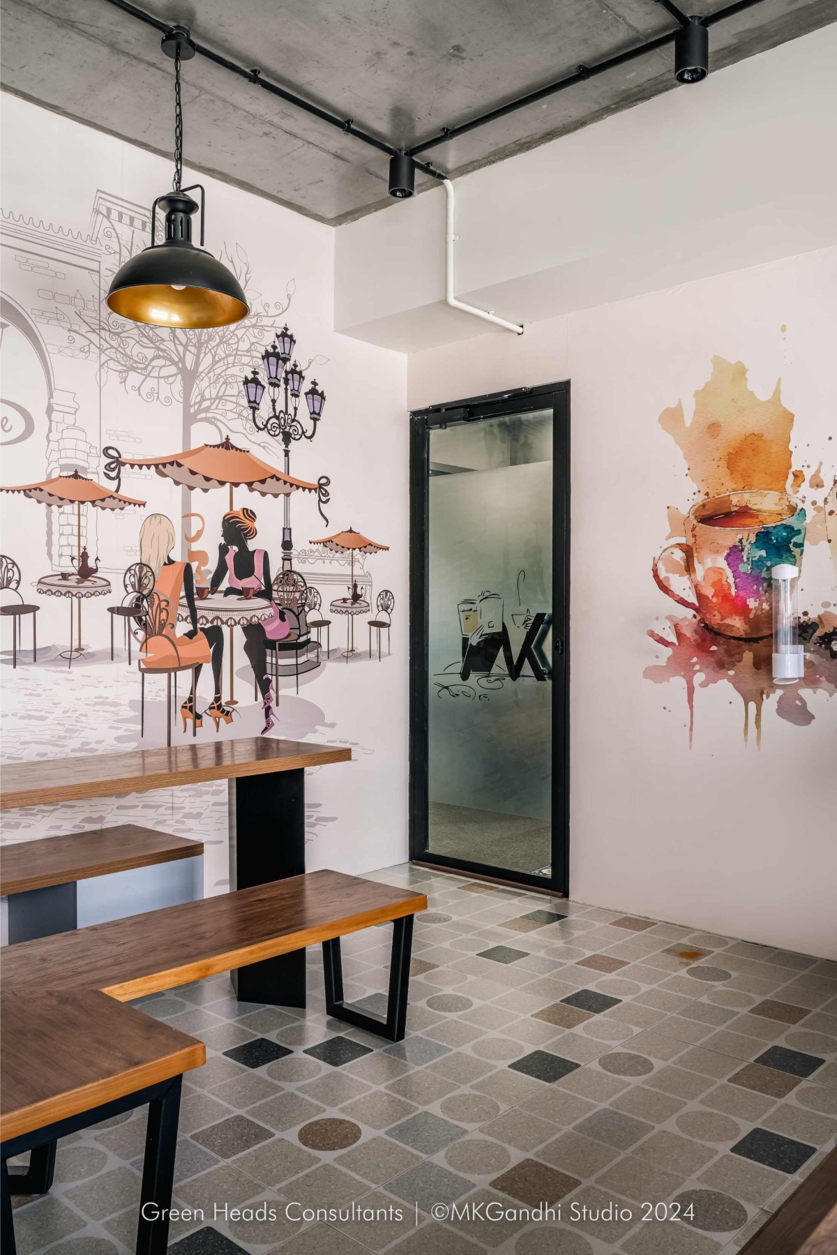 Pantry area of BYC – Book your Career by Green Heads Consultants LLP