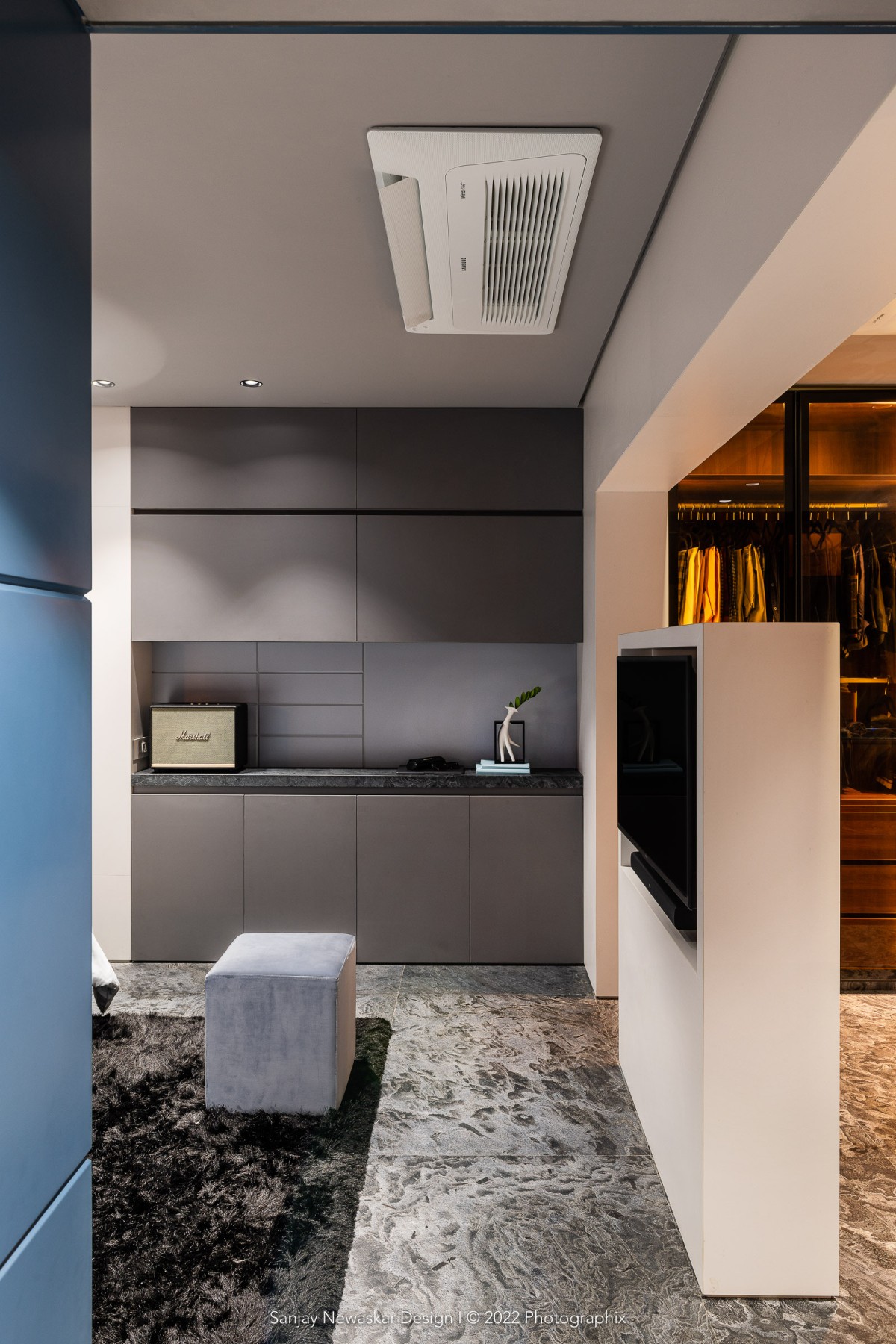 Master Bedroom of Cladded House by Sanjay Newaskar Designs LLP