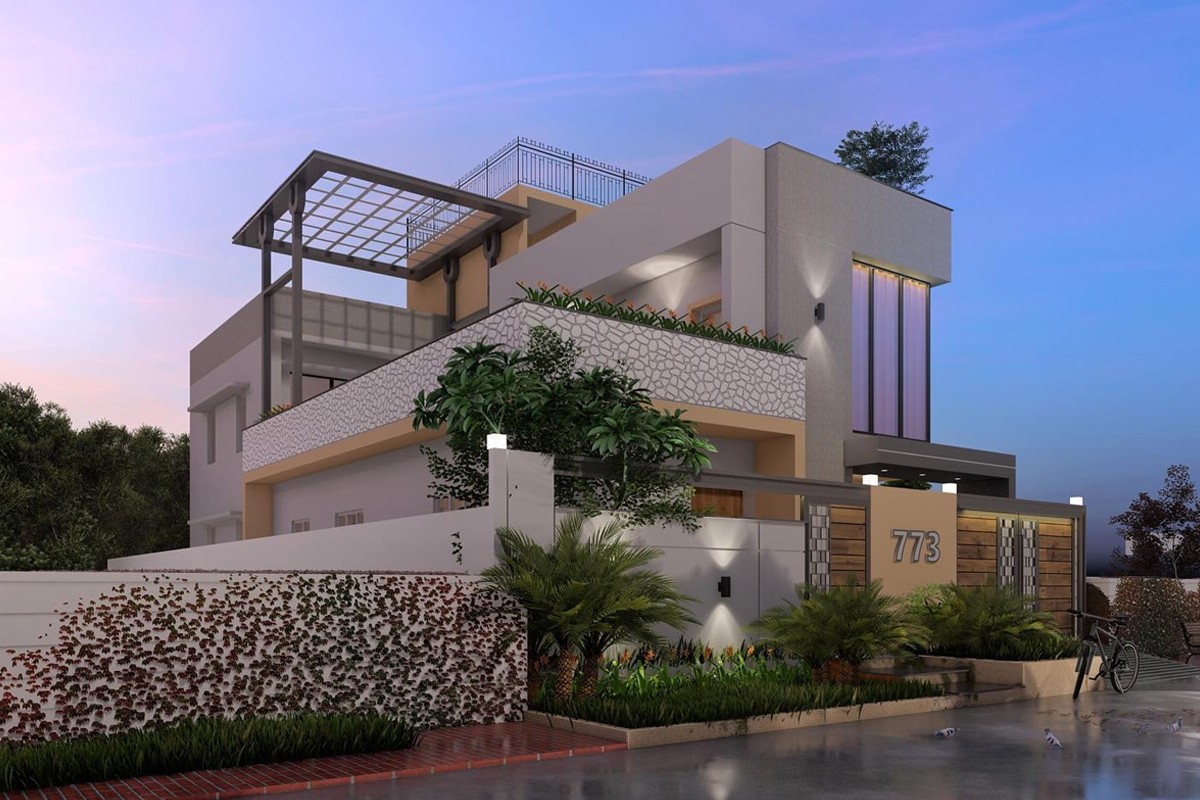 Residence at Gomtinagar, Lucknow by Hasan and Kushal Architects