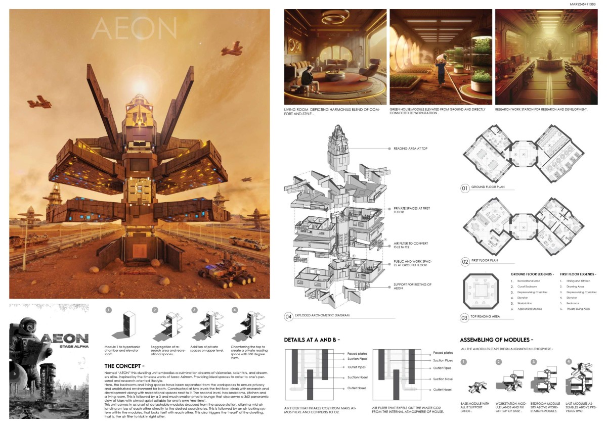 Honourable Mention 6: Aeon by Kush Nitesh Bhansali, Aryan Samudre and Mohit Prakash Ingle (India)