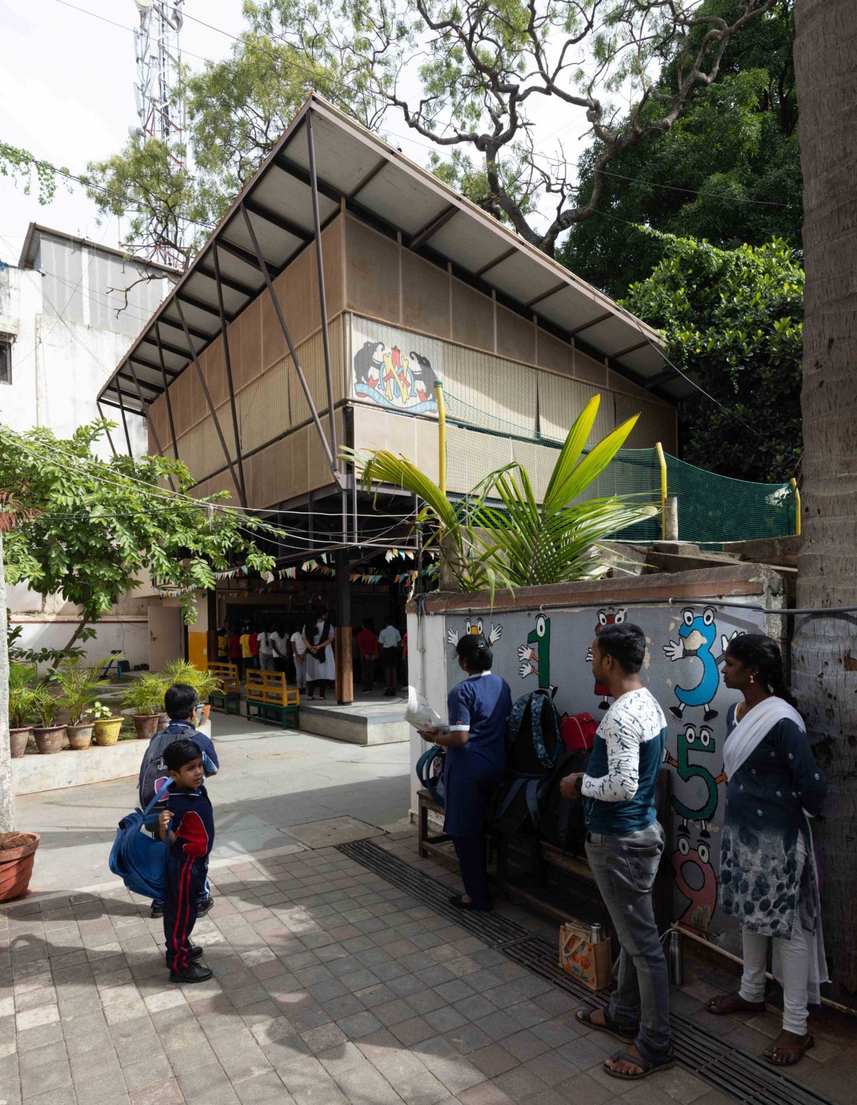 RBANMS School by Mathew and Ghosh Architects