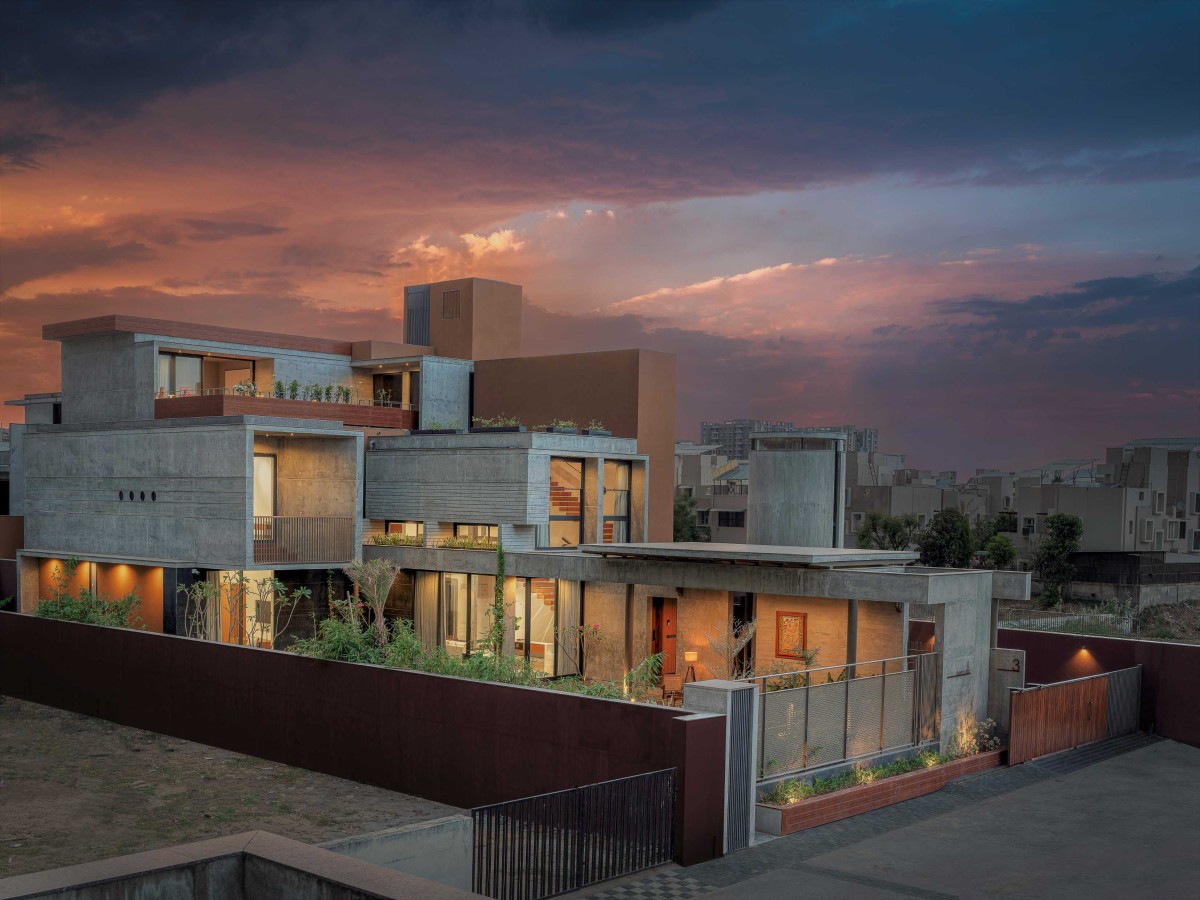 Exterior View Of Ascending House by Rushi Shah Architects + Tattva