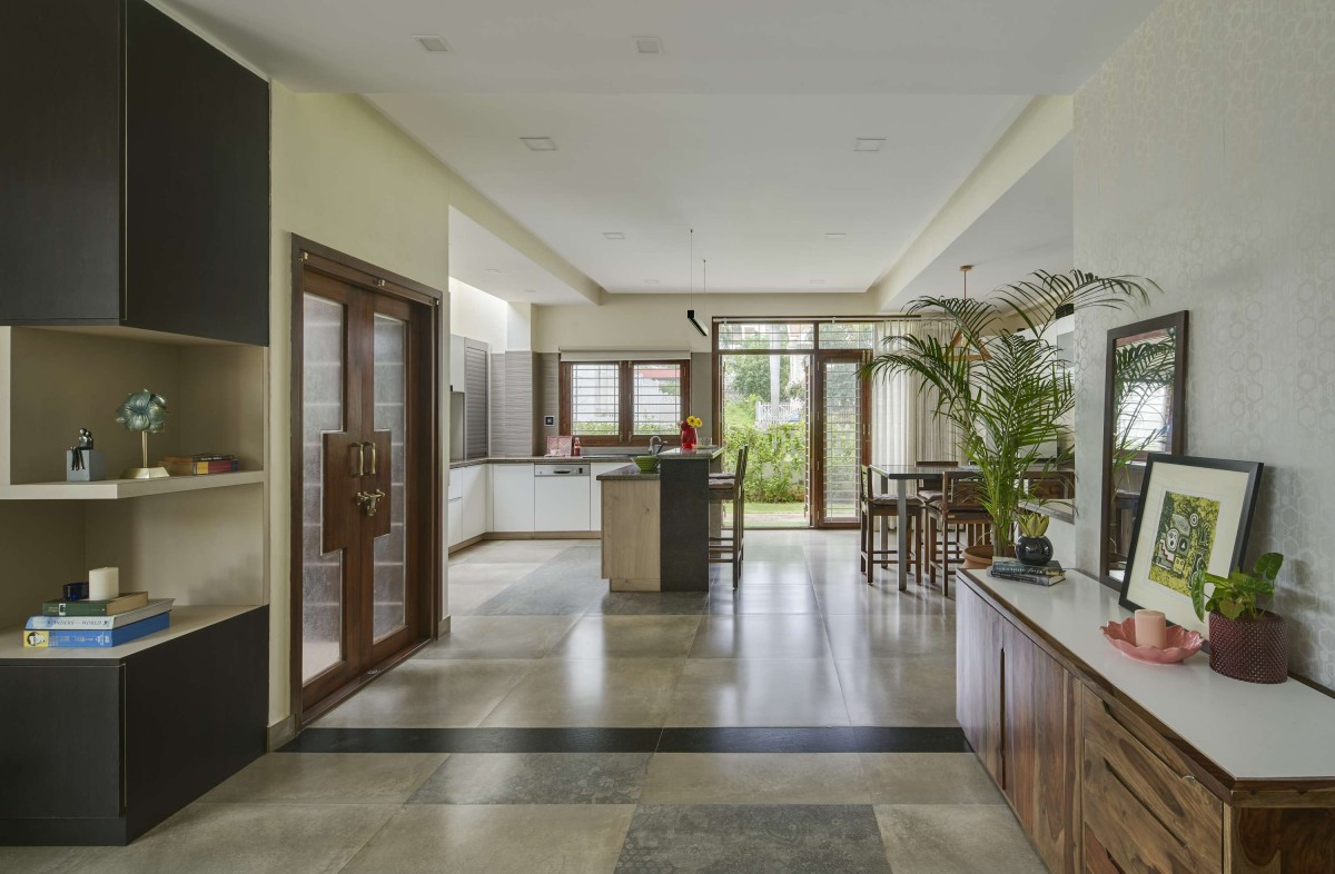 Kitchen of Linear House by Int-Hab Architecture + Design Studio
