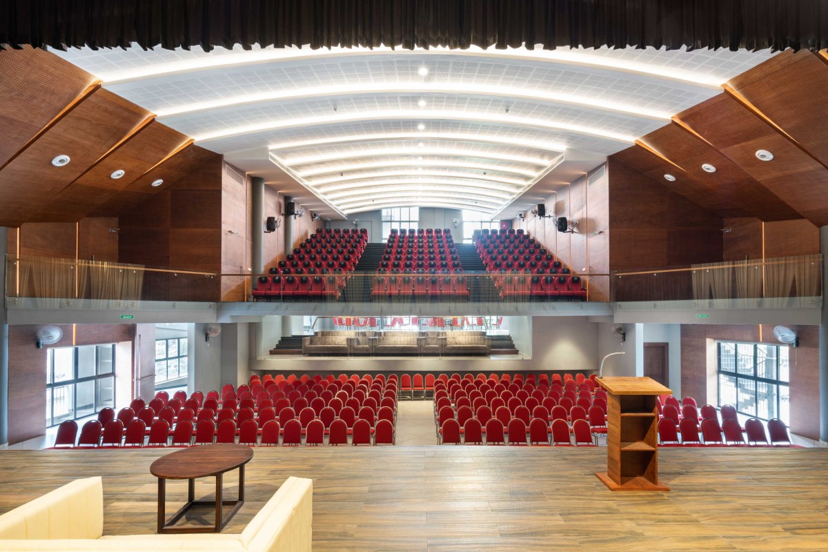 Interior view of The Edge (Convention Centre) by Attiks Architecture