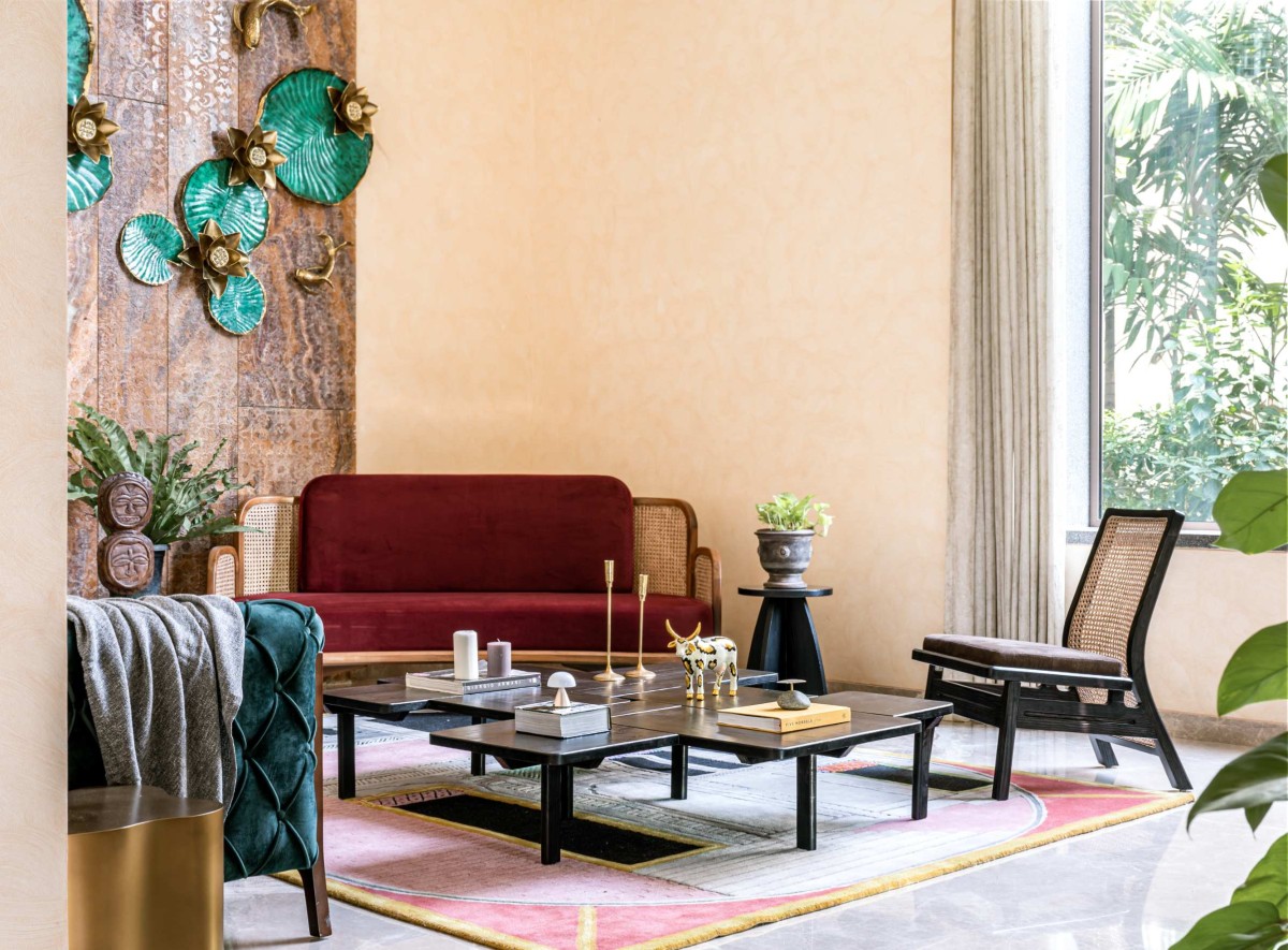 Drawing room of Ekta Villa by Beyond Spaces Design Studio