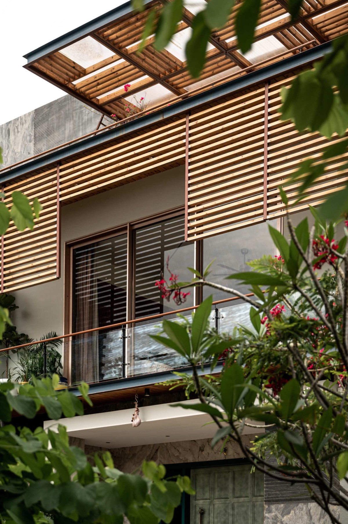 Exterior view of Ekta Villa by Beyond Spaces Design Studio