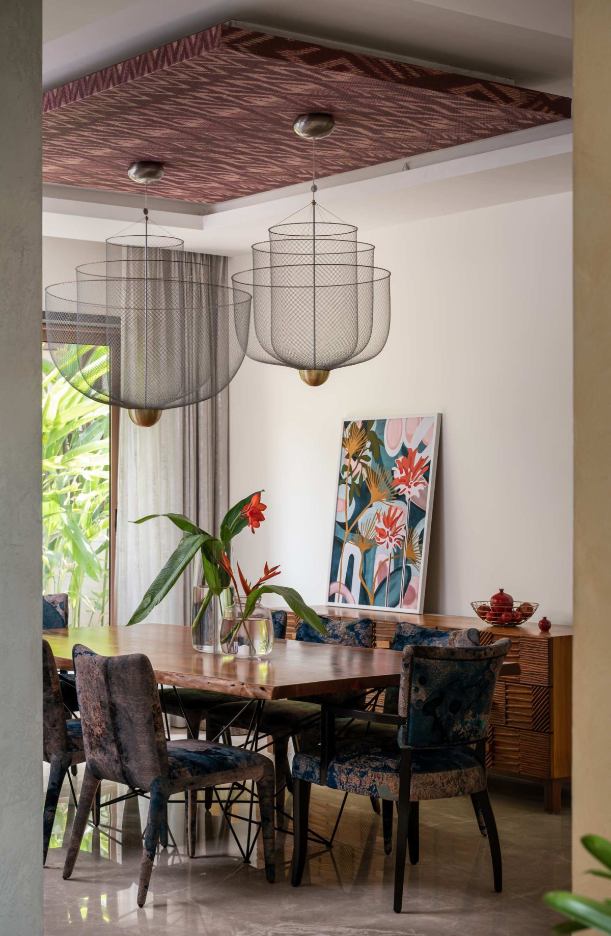 Dining of Ekta Villa by Beyond Spaces Design Studio