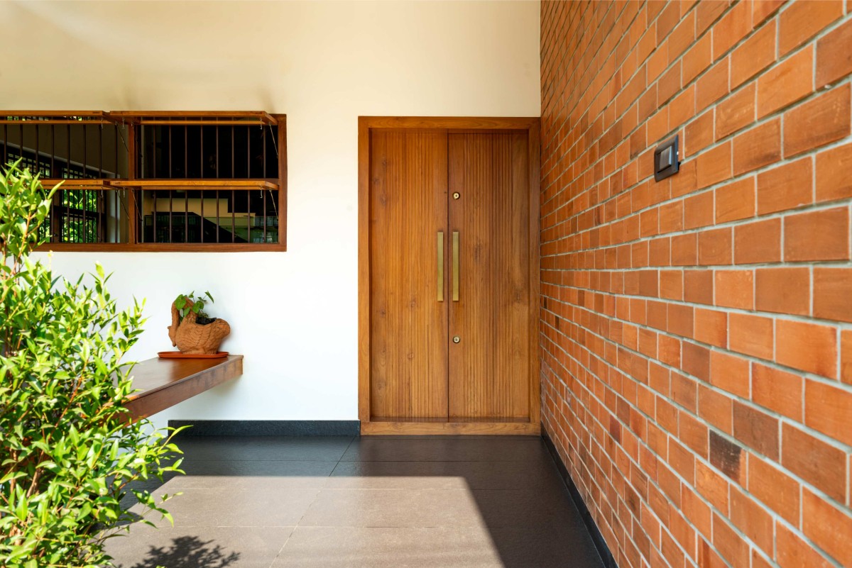 Entrance of House of Earthy Hues by Urbane Ivy