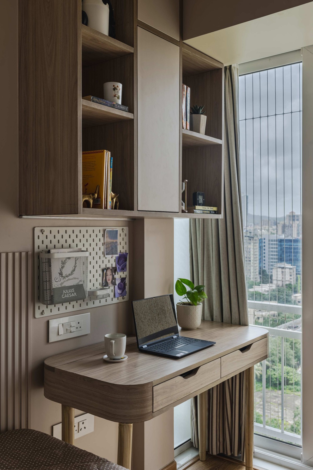 Study area of Kids Bedroom of Modern Neo-Classical Abode by Terraform Architects