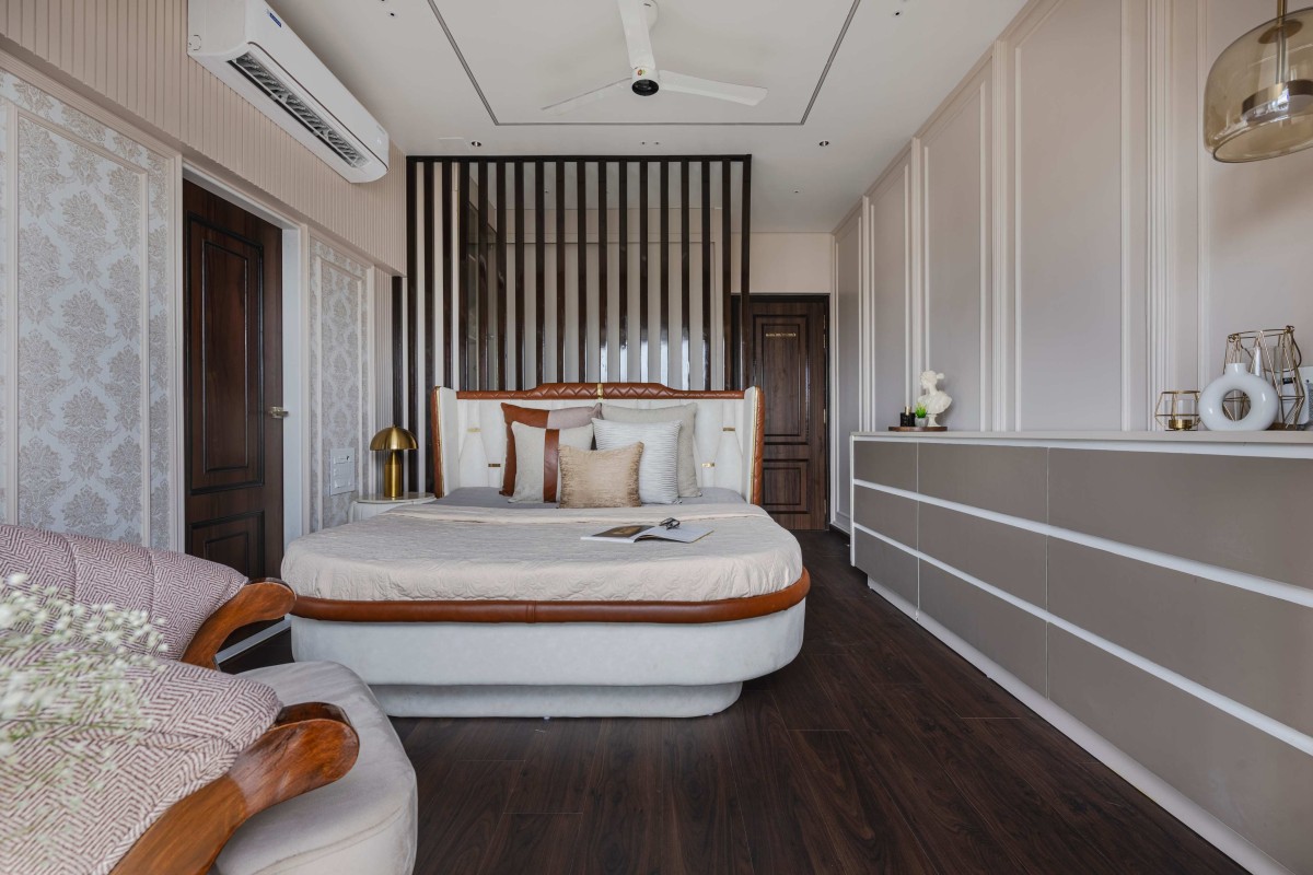 Master Bedroom 1 of Modern Neo-Classical Abode by Terraform Architects