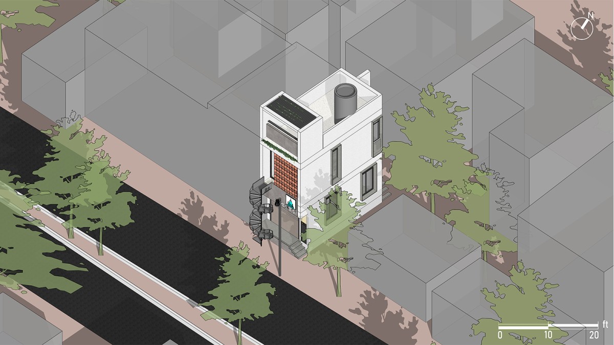 Site Plan of Hasty by Chaukhat Design Studio