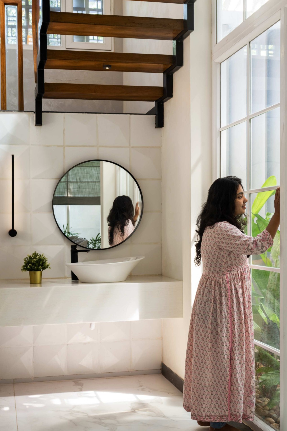 Common washroom of The Pravasi Home by Studio Vista Architects