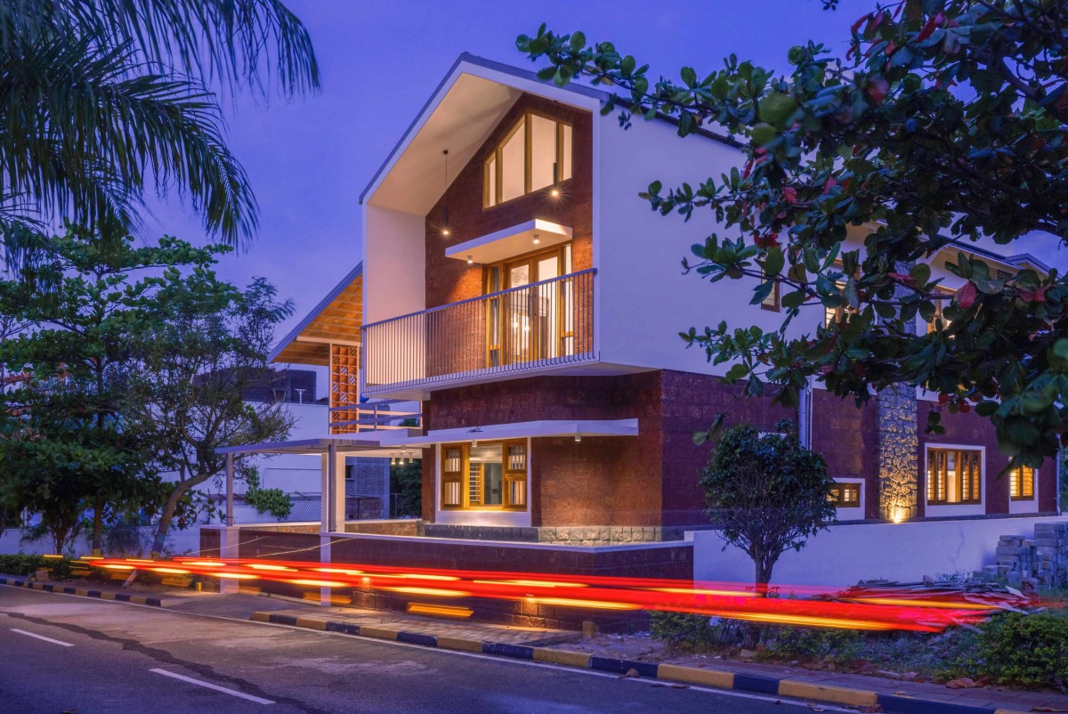 Dusk light exterior view of Krishna by Attic Lab