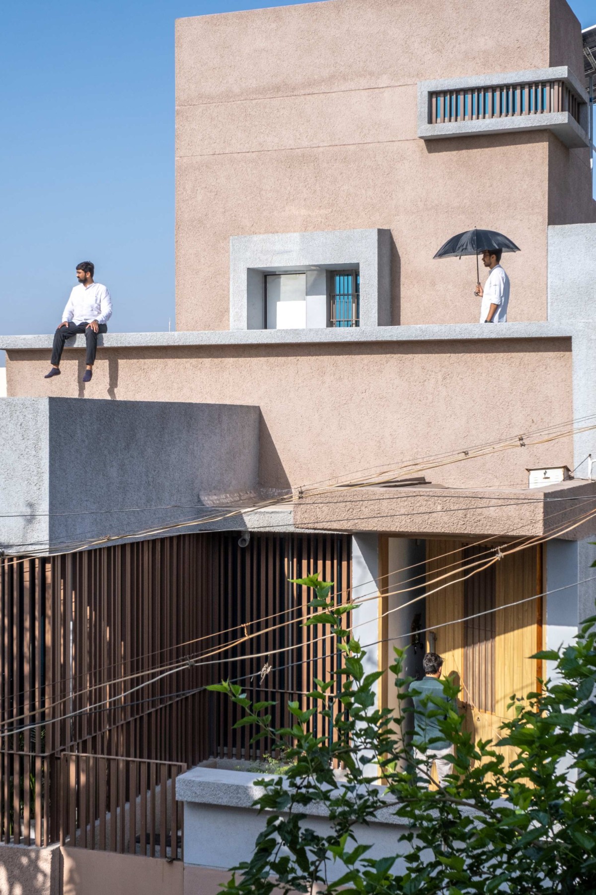 Terrace of House of Peeping Creepers by Studio What If