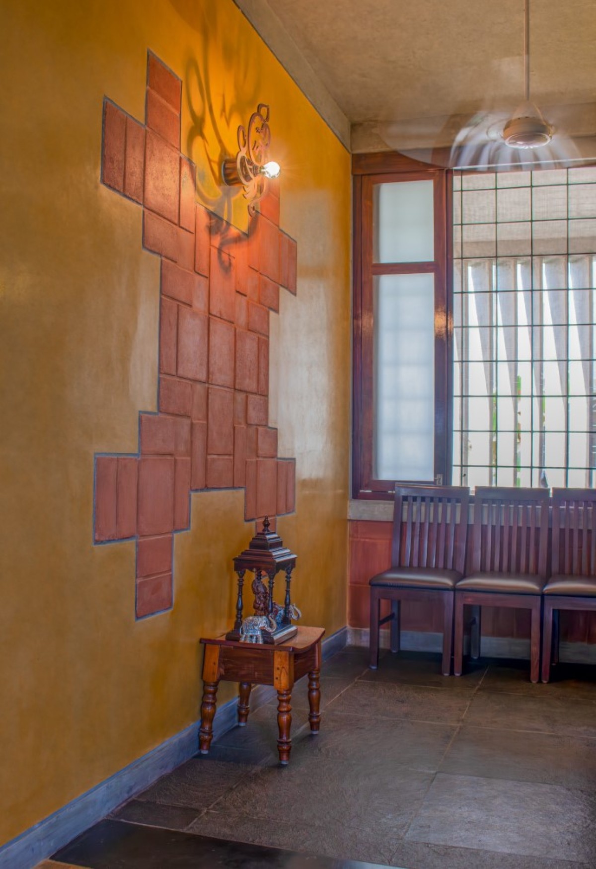 Foyer of Alamu Nilayam by RP Architects