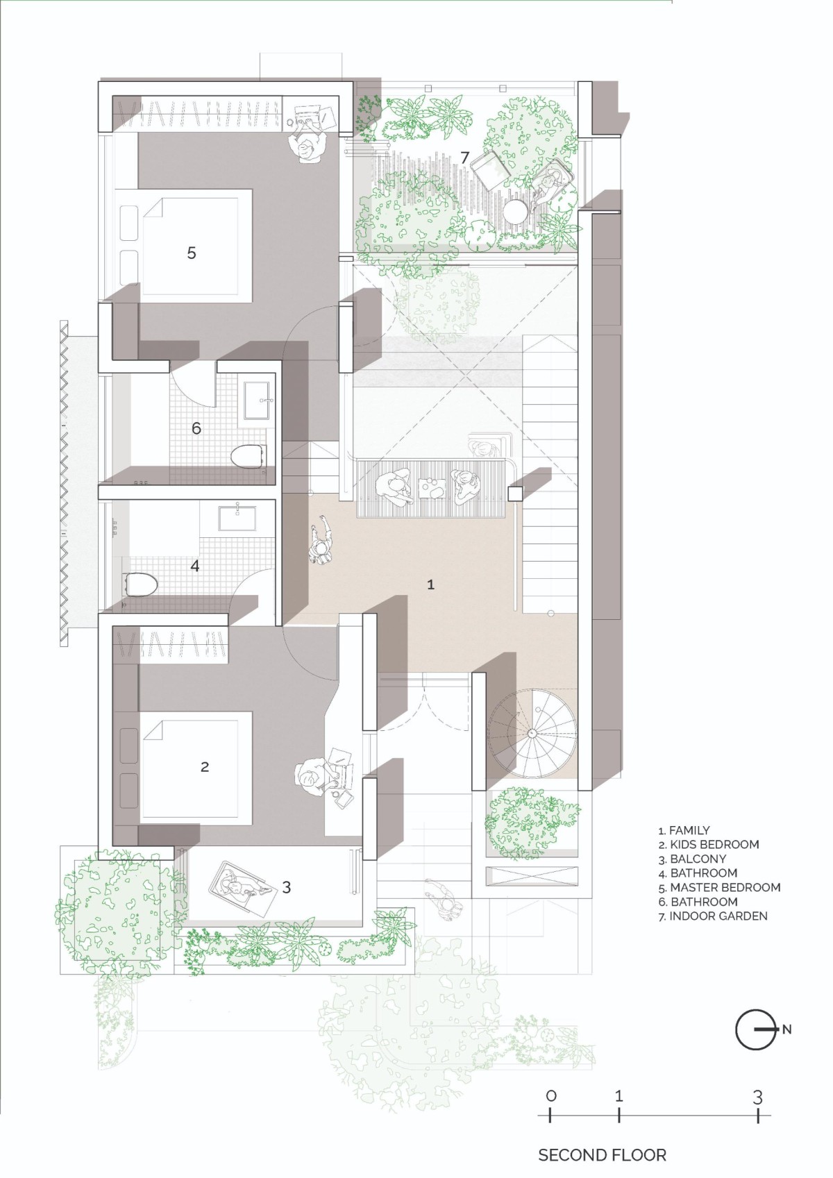 Second floor plan of Ineffable Light by A Threshold