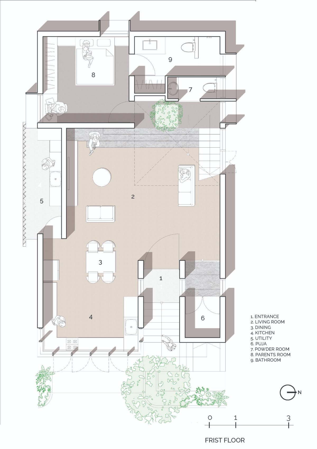 First floor plan of Ineffable Light by A Threshold