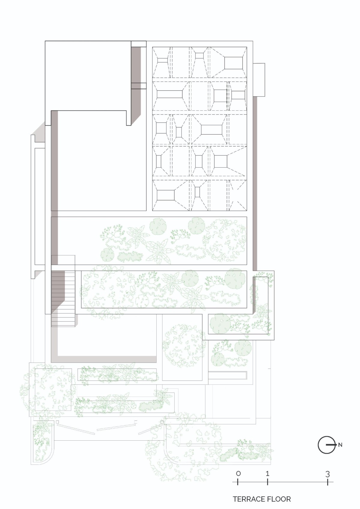 Roof plan of Ineffable Light by A Threshold