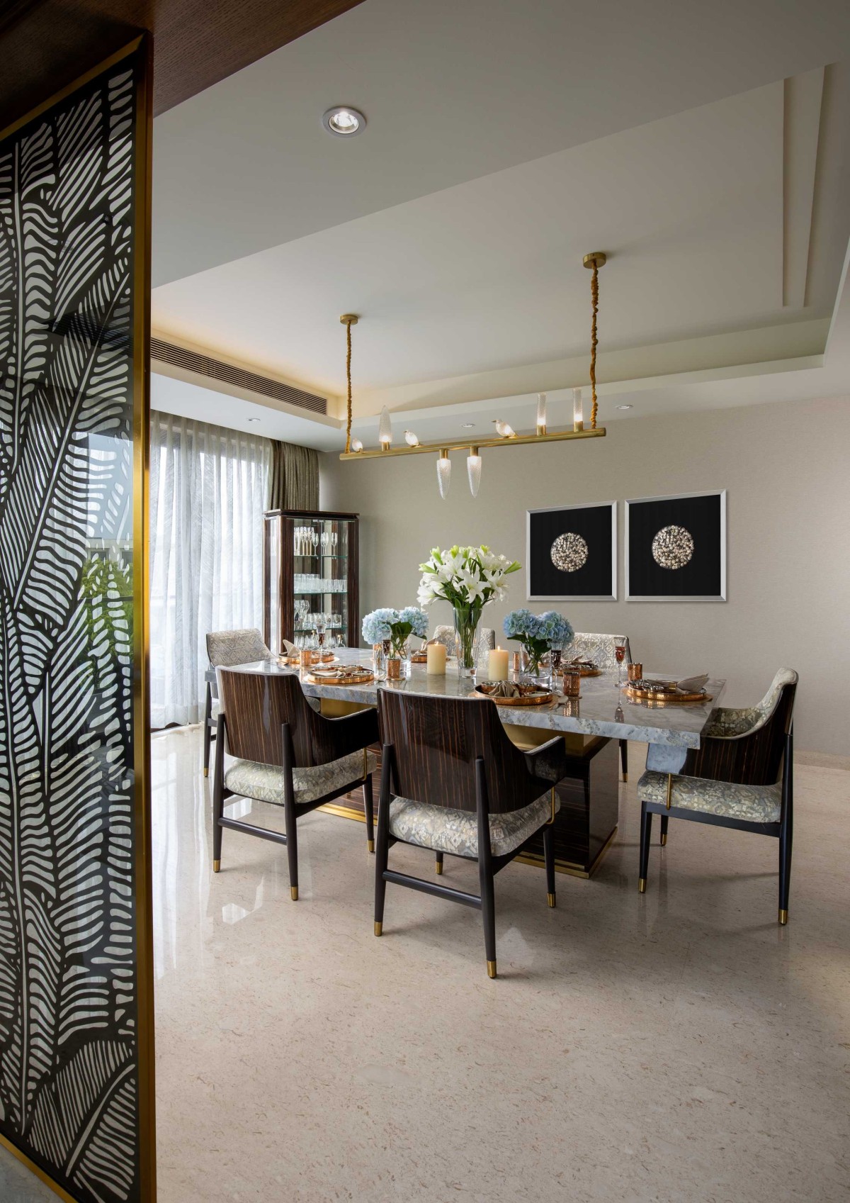 Dining of Vasant Vihar Apartment by Design Deconstruct