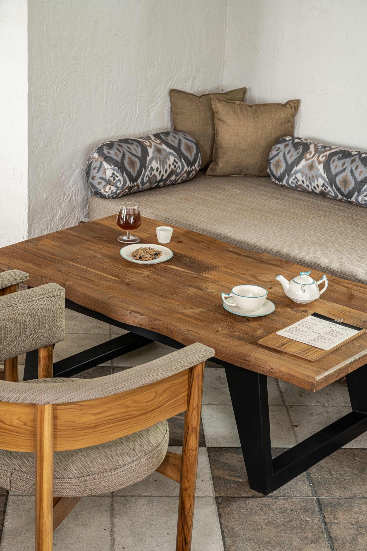 Detailed shot of furniture of Trezoro by Studio M Design