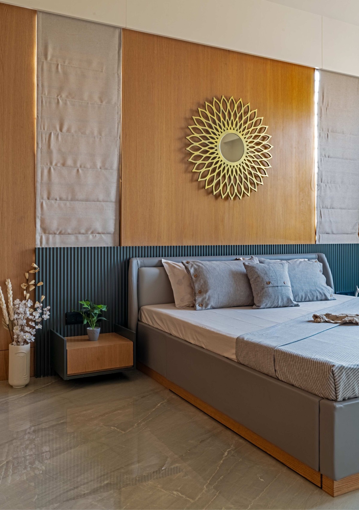 Bedroom of Ananta Bungalow by Kalajeet Architects